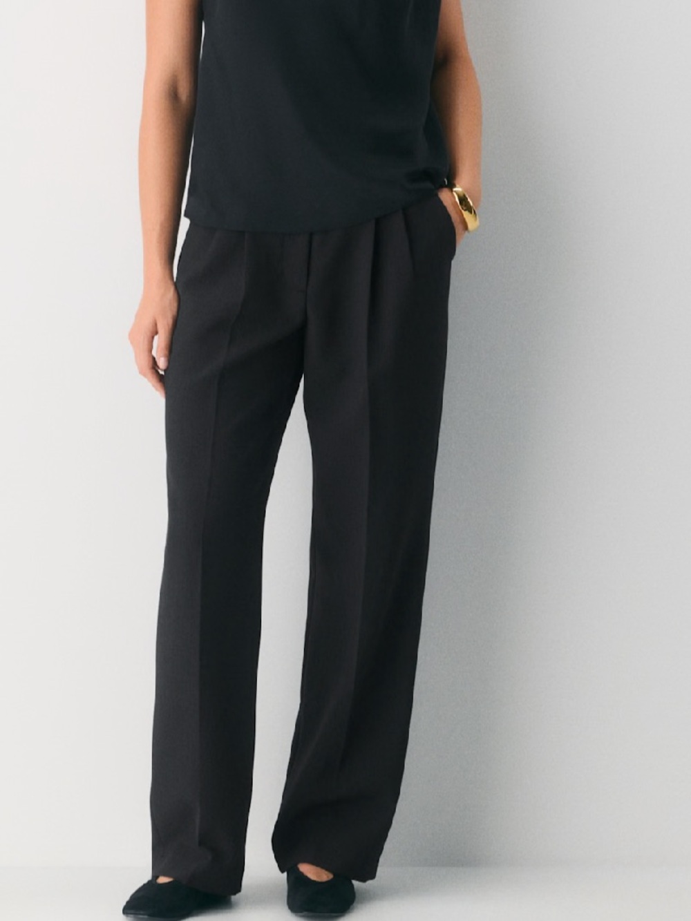 Aritzia Wilfred The Effortless Pant Curve Fit trousers Black #123170 Size 0